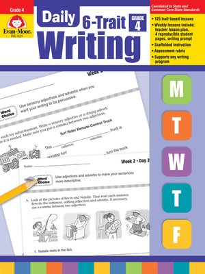 cover image of Daily 6-Trait Writing, Grade 4
